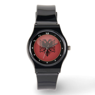Vintage Albanian Flag & Albania fashion /design Watch