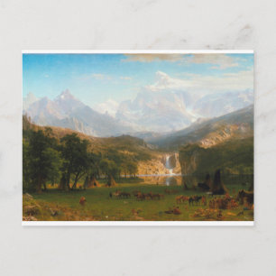 Vintage Albert Bierstadt Landers Peak Painting Postcard