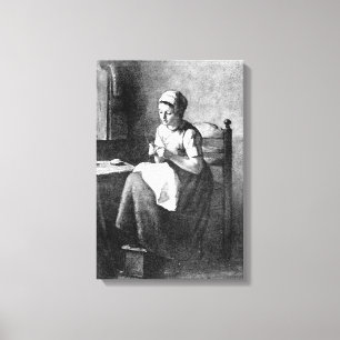 Vintage Albert Neuhuys The seamstress  Canvas Print