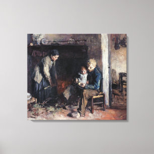 Vintage Albert Neuhuys Working-class Family Canvas Print