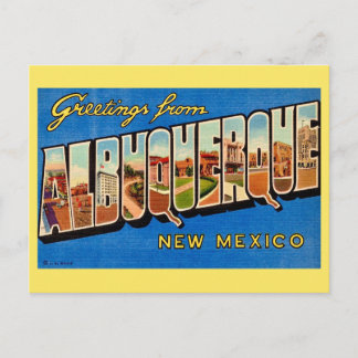 Vintage Albuquerque NM Greeting Postcard