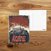 Vintage Alcatraz Island Travel Poster