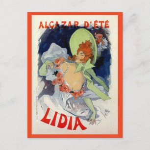 Vintage Alcazar d'été Lidia ad Postcard