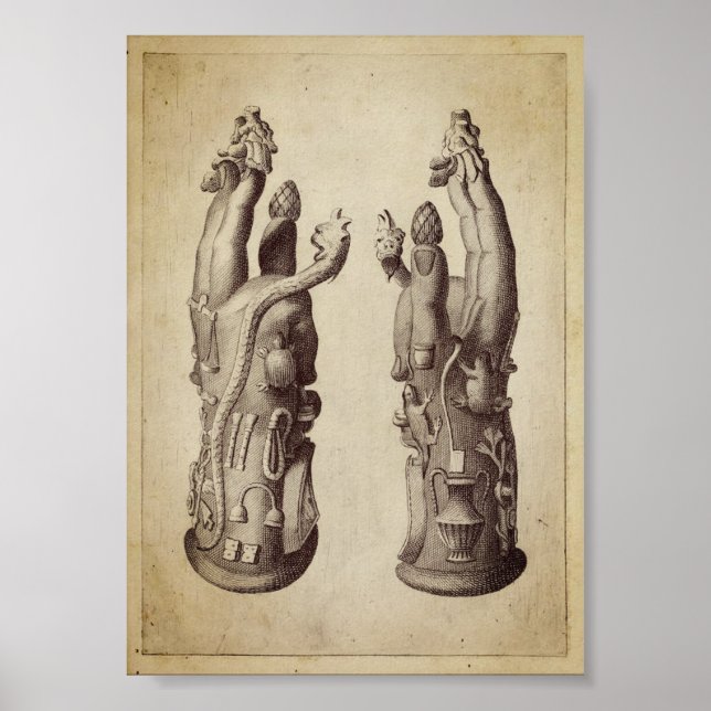 Vintage Alchemical Illustration Poster (Front)