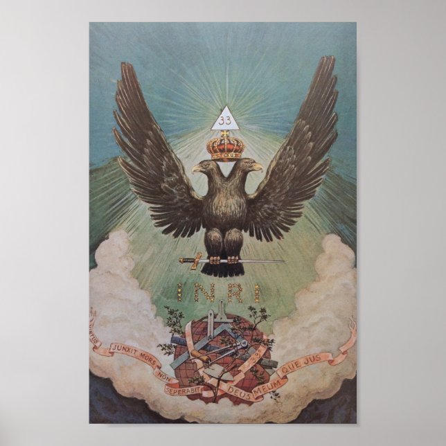 Vintage Alchemical Illustration Poster (Front)
