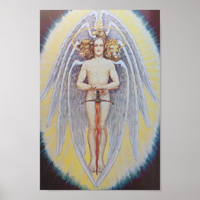 Vintage Alchemical Illustration Poster (Front)