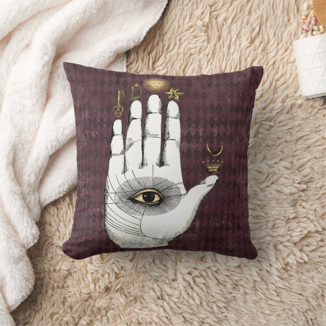 Vintage Alchemy Hand of Mysteries Cushion (Blanket)