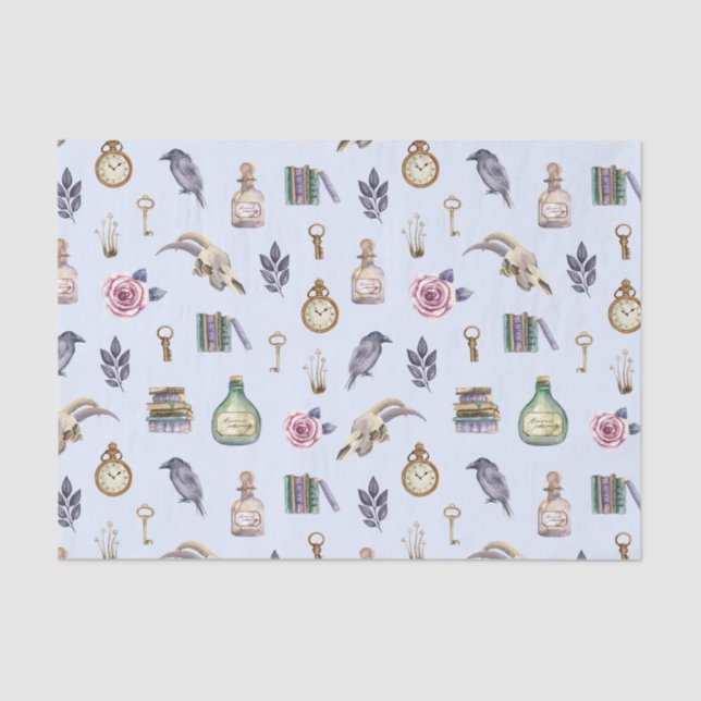 Vintage Alchemy Pattern   Tissue Paper (Front)