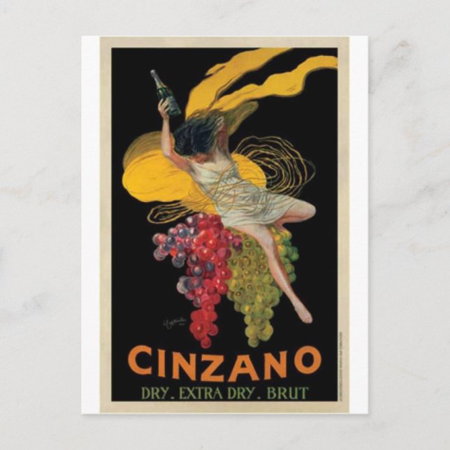 Vintage Alcohol Ads Prints Postcard (Front)