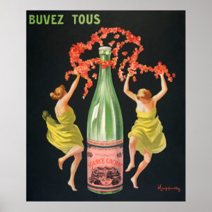 Vintage Alcohol Advertisement Poster