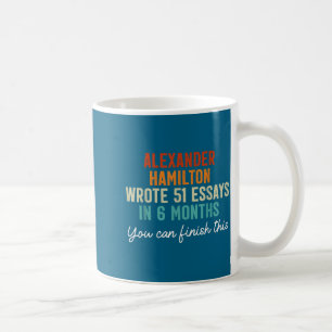 Vintage Alexander Hamilton Wrote 51 Graphic Art Coffee Mug