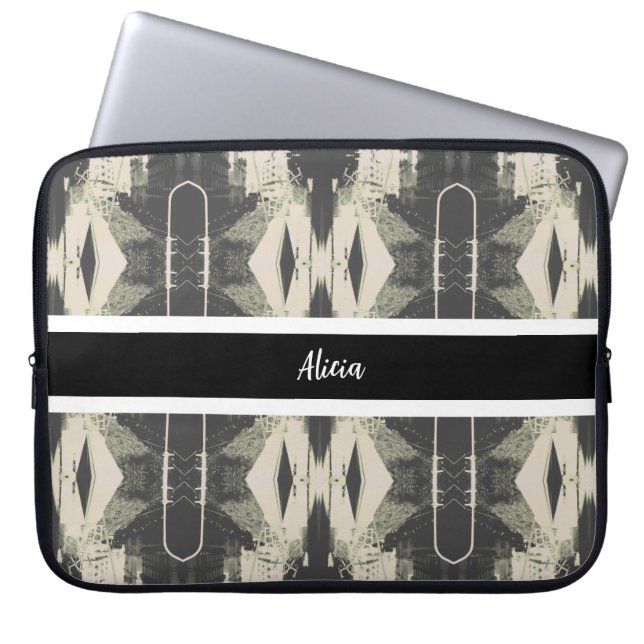 Vintage Algeria Algiers Building overview Postcard Laptop Sleeve (Front)