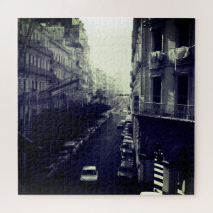 Vintage Algeria Algiers cars building Jigsaw Puzzle