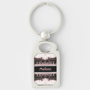 Vintage Algeria Algiers cars building Key Ring