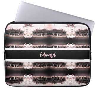 Vintage Algeria Algiers cars building Laptop Sleeve