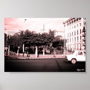 Vintage Algeria Algiers city center Poster