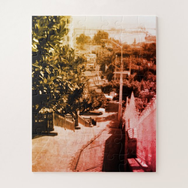 Vintage Algeria Algiers district overview Jigsaw Puzzle (Vertical)