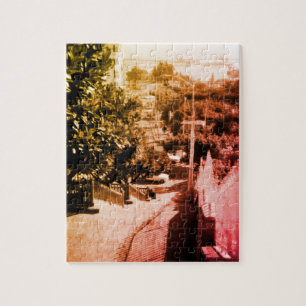 Vintage Algeria Algiers district overview Jigsaw Puzzle
