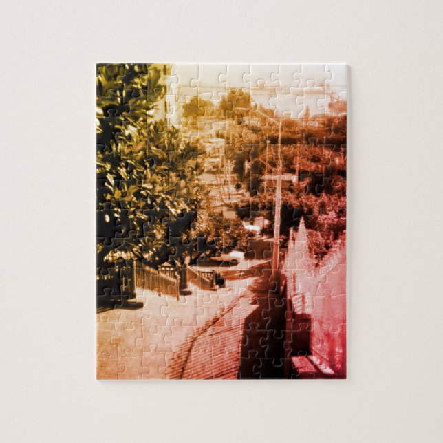 Vintage Algeria Algiers district overview Jigsaw Puzzle (Vertical)