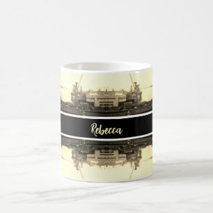 Vintage Algeria Algiers port overview Coffee Mug