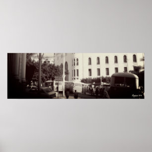 Vintage Algeria Algiers Post office building Poster