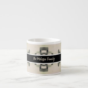 Vintage Algeria Algiers street building Face Mask Espresso Cup