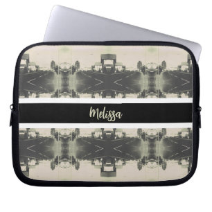 Vintage Algeria Algiers street building Laptop Sleeve
