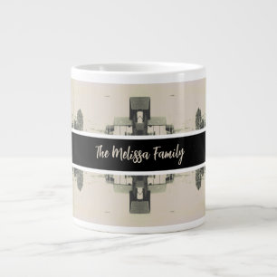 Vintage Algeria Algiers street building Large Coffee Mug