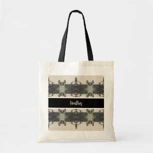 Vintage Algeria Algiers street building Tote Bag