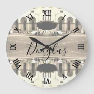 Vintage Algeria Algiers The post office Large Clock