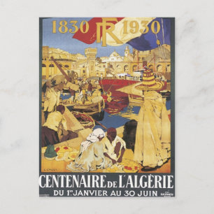 Vintage Algeria Centenaire Postcard