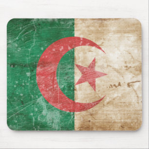 Vintage Algeria Flag Mouse Mat