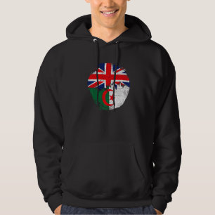 Vintage Algerian with British Flag Roots Algeria Hoodie