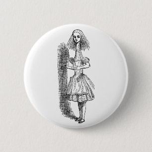 Vintage Alice Adventures in Wonderland by Tenniel 6 Cm Round Badge