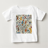 Vintage Alice and Friends Fabric Pattern