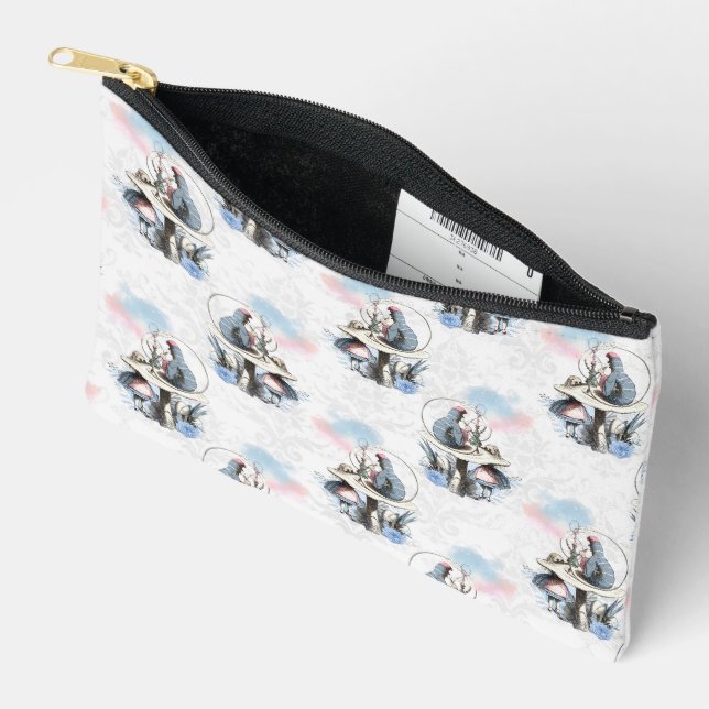Vintage Alice and the Caterpillar  Accessory Pouch (Open)