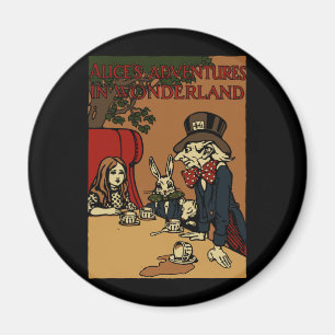 Vintage Alice Cover Mad Tea Party Magnet