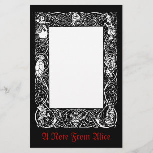 Vintage Alice Fancy Border Stationery