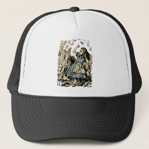 Vintage Alice Flying Cards Dark Trucker Hat