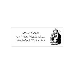 Vintage Alice in Wonderland, Alice w Queen's Crown Self-inking Stamp