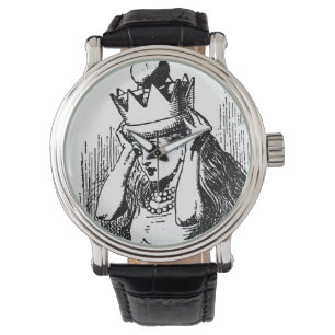 Vintage Alice in Wonderland, Alice w Queen's Crown Watch