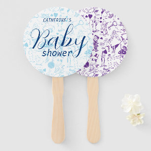 Vintage Alice in Wonderland Baby Shower Hand Fan