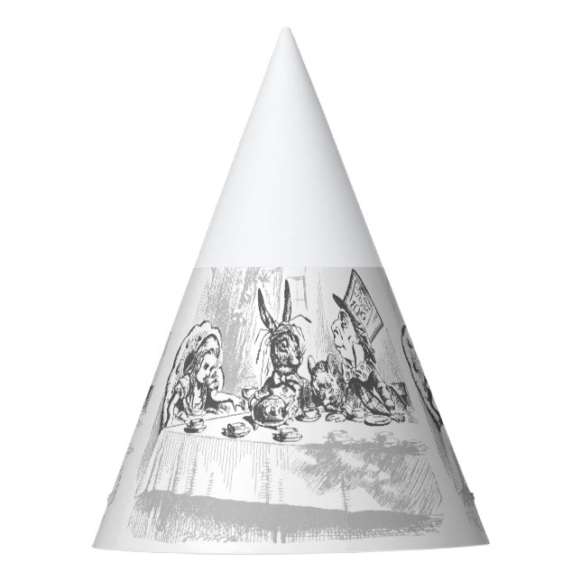 Vintage Alice in Wonderland Birthday Tea Party Hat (Front)