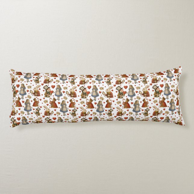 Vintage Alice in Wonderland  Body Cushion (Back)