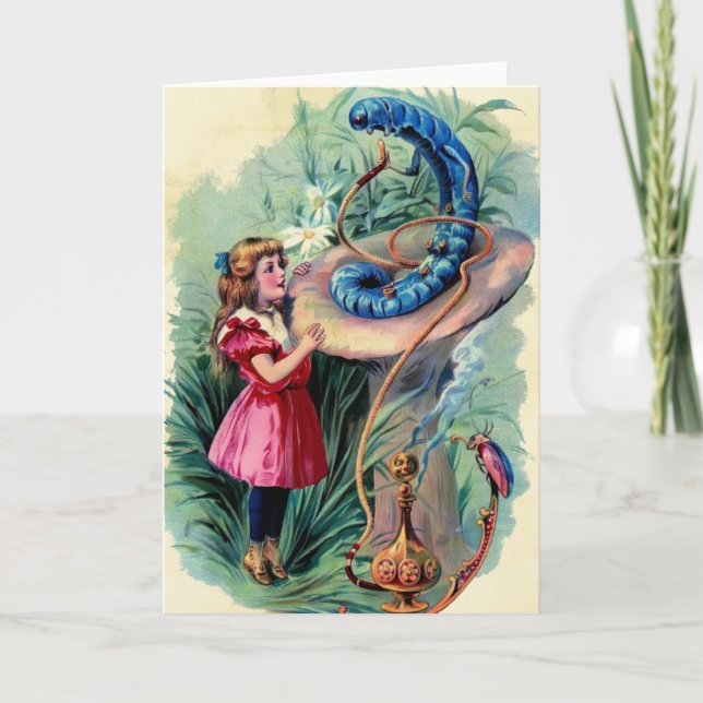 Vintage Alice In Wonderland Card (Front)
