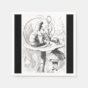 Vintage Alice in Wonderland Caterpillar Napkin