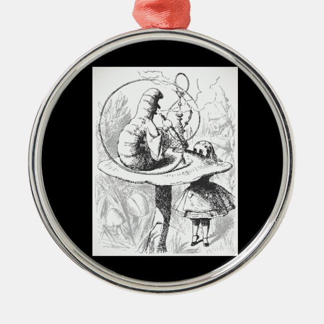 Vintage Alice in Wonderland Caterpillar Ornament (Front)