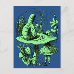 Vintage Alice in Wonderland Centipede Postcard