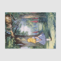 Vintage Alice in Wonderland Cheshire Cat Decoupage