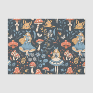 Vintage Alice in Wonderland Cheshire Cat Decoupage Tissue Paper